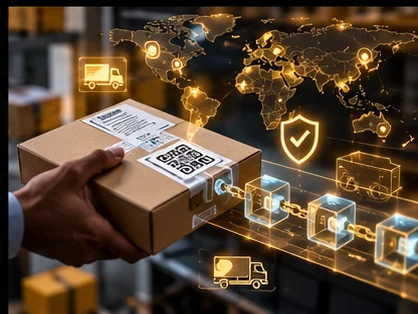 Product traceability workflow illustration
